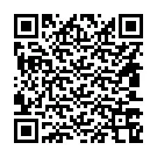 QR Code pour le numéro de téléphone +14803768880