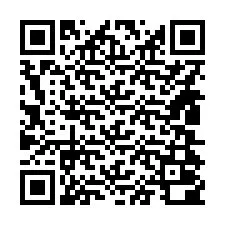 QR-код для номера телефона +14804000075