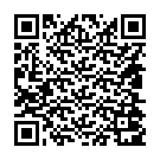 QR kód a telefonszámhoz +14804001868