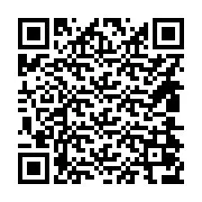 QR-код для номера телефона +14804076081