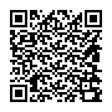 QR-code voor telefoonnummer +14804390831