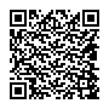 Codice QR per il numero di telefono +14804547268