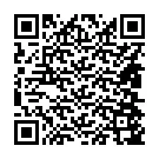 QR Code pour le numéro de téléphone +14804547377