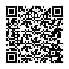 Código QR para número de telefone +14805087615