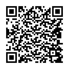 Código QR para número de teléfono +14805087616