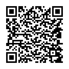 QR код за телефонен номер +14805087618