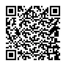 QR-код для номера телефона +14805189851