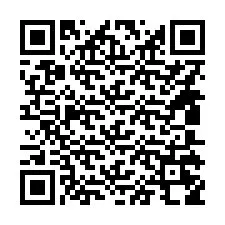 Codice QR per il numero di telefono +14805258840