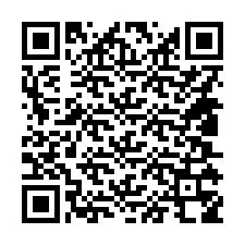 QR код за телефонен номер +14805358078