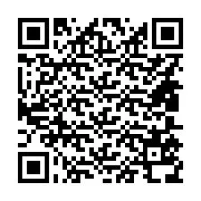 Código QR para número de teléfono +14805538517