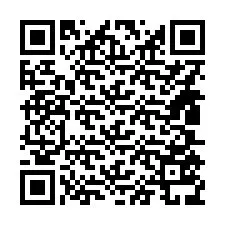 QR Code สำหรับหมายเลขโทรศัพท์ +14805539365