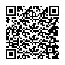 Kode QR untuk nomor Telepon +14805656873