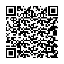 QR-code voor telefoonnummer +14805657260