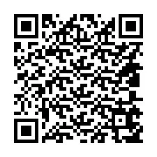 Código QR para número de teléfono +14805657408