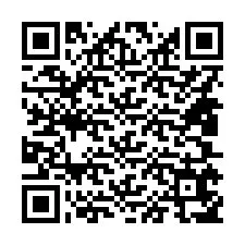 Código QR para número de teléfono +14805657423