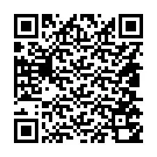 Kode QR untuk nomor Telepon +14805750778