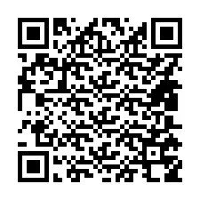 QR-код для номера телефона +14805758157