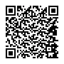 QR-Code für Telefonnummer +14805881873