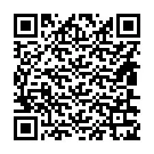 Código QR para número de telefone +14806325145