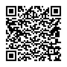 Código QR para número de teléfono +14807124405