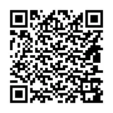 Kode QR untuk nomor Telepon +14807181885