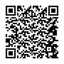 QR-code voor telefoonnummer +14807447763