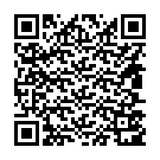 QR код за телефонен номер +14807501260