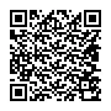 Codice QR per il numero di telefono +14807570736