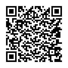 QR-код для номера телефона +14807576948