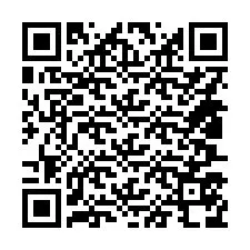 QR-Code für Telefonnummer +14807578179