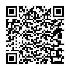 Kod QR dla numeru telefonu +14807673021