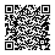 Código QR para número de teléfono +14807974678