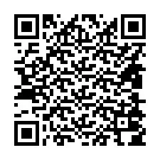 Código QR para número de teléfono +14808004883