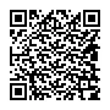 QR код за телефонен номер +14808304434