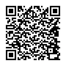 Codice QR per il numero di telefono +14808430366