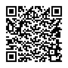 Código QR para número de telefone +14808670018