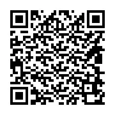 Codice QR per il numero di telefono +14808670021