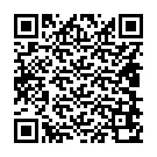 Kode QR untuk nomor Telepon +14808670032