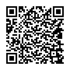 QR Code pour le numéro de téléphone +14809247898