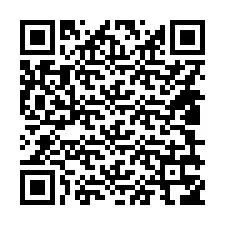 Kode QR untuk nomor Telepon +14809356828