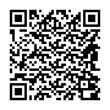 Código QR para número de teléfono +14842000255