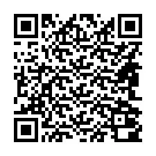 QR-code voor telefoonnummer +14842000317