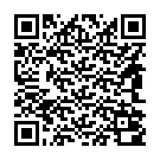 Código QR para número de teléfono +14842000400