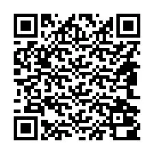 Código QR para número de teléfono +14842000708