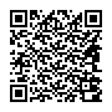 Código QR para número de telefone +14842000803