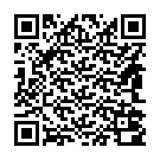 Codice QR per il numero di telefono +14842000805