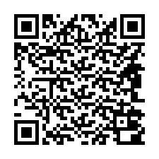 QR kód a telefonszámhoz +14842000812