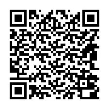 QR kód a telefonszámhoz +14842000815