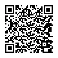 QR-код для номера телефона +14842000821