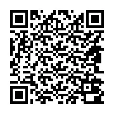 QR-koodi puhelinnumerolle +14842000848